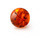 Ball, bead, Amber 8mm, Cognac with husk, Drilled-Real, Beads1, Kaliningrad,  Фото №1