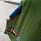 Women's knitted long Chameleon vest. Vests. Evgenia ManKi. Online shopping on My Livemaster.  Фото №2