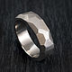 Faceted titanium ring, Rings, Moscow,  Фото №1