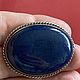 Винтаж: Брошь Lapis Lazuli лазурит серебро 950 пробы классика. Броши винтажные. Вам понравится. Ярмарка Мастеров.  Фото №6