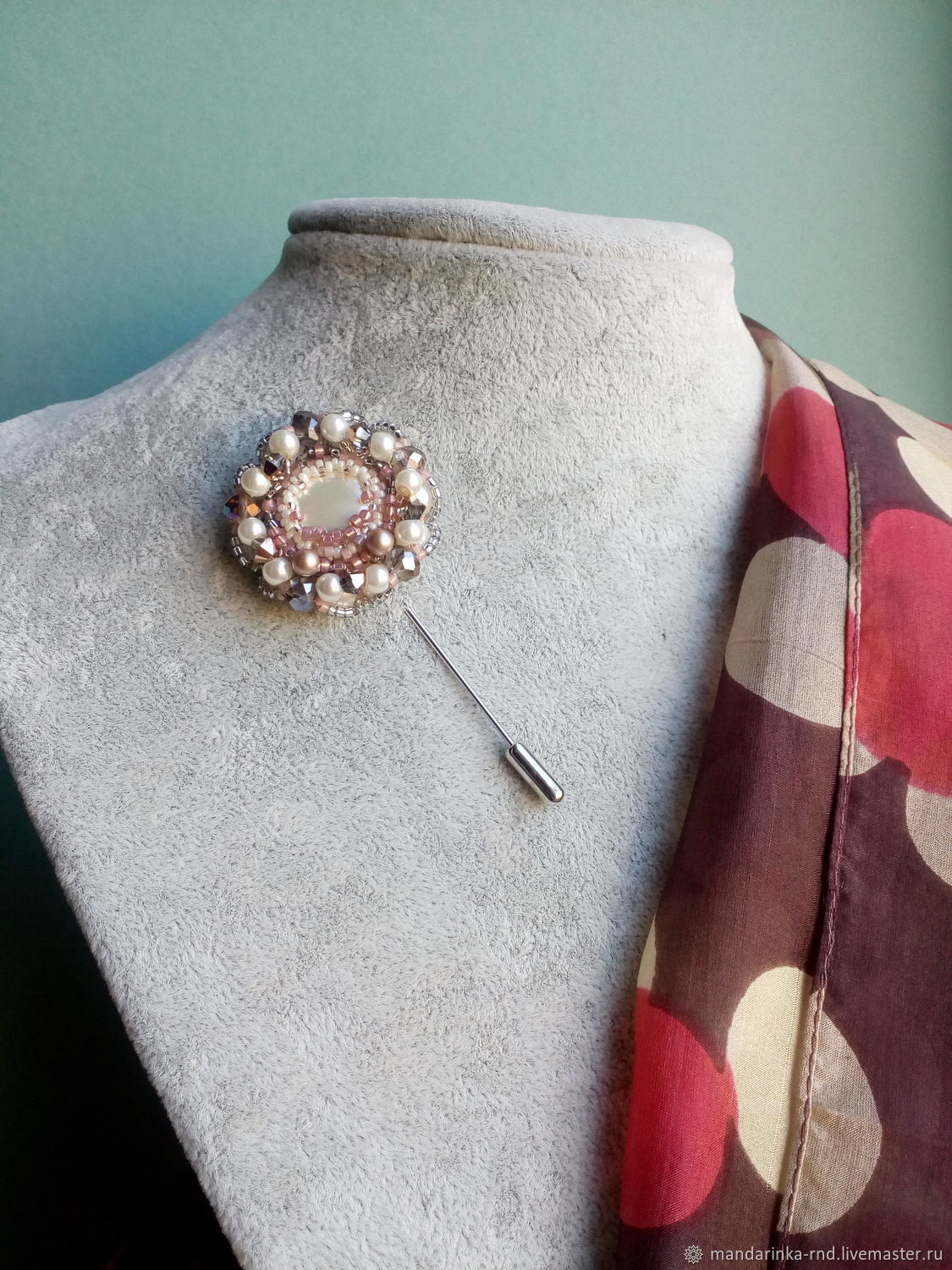 Brooch needle: Pink marshmallows, Stick pin, Rostov-on-Don,  Фото №1