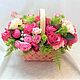 Order Flower arrangement in the basket 'Present'. TaLanaLita (goodshop39). Livemaster. . Composition Фото №3