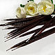 Black dipped candles made of beeswax 20 pcs, Ritual candle, Smolensk,  Фото №1