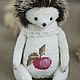 Apple hedgehog (20 cm). Teddy Toys. Teddy bears by Olga Belozerova. Online shopping on My Livemaster.  Фото №2