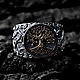 Перстень "Иггдрасиль" с деревом из золота 585 и серебра. Перстень. BUGAKOV jewelry. Интернет-магазин Ярмарка Мастеров.  Фото №2
