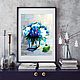 Hydrangeas interior painting. Pictures. Lana Zaitceva. Online shopping on My Livemaster.  Фото №2