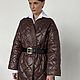 Insulated kimono-style coat in a chocolate shade. Coats. cashmerestory. Online shopping on My Livemaster.  Фото №2