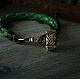 Thor's hammer ,Thor's hammer bracelet ,leather bracelet, Bead bracelet, Volgograd,  Фото №1