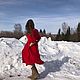 Женственное платье  с квадратным вырезом. Платья. Laotty. Одежда в свободном крое.. Ярмарка Мастеров.  Фото №5