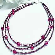 Украшения handmade. Livemaster - original item Garnet necklace with red spinel. Handmade.