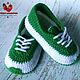 Knitted baby booties Sneakers Shoes, Babys bootees, Krasnodar,  Фото №1