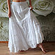 Order Skirt boho summer white with lace Foam sea 2. Boho. Bohemian chic. Olgalevas. Livemaster. . Skirts Фото №3