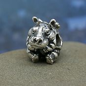 Материалы для творчества handmade. Livemaster - original item Hippo-midge charm. Handmade.