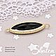 КР62 Коннектор с цветными кристаллами. Родированная фурнитура. Коннекторы. Shatonshop. Ярмарка Мастеров.  Фото №4