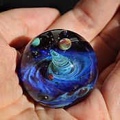Сувениры и подарки handmade. Livemaster - original item Glass ball Space inside us. Sphere Meditation Galaxy Space Universe. Handmade.