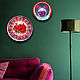 Juego de dos platos 'Granada y Lunnitsa' en la pared. Plates. Art by Tanya Shest. Online shopping on My Livemaster.  Фото №2