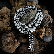 Работы для детей, handmade. Livemaster - original item Rosary beads of Santa Muerte. Handmade.