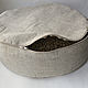 Pillow / pouf for meditation with a filler made of hemp seed husk. Pillow. Mochalka.. My Livemaster. Фото №4