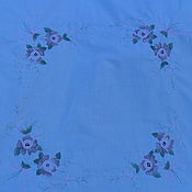 Винтаж handmade. Livemaster - original item Tablecloth-topper with embroidery,cotton with polyester,vintage China. Handmade.