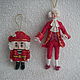 Christmas toys of wool - heroes of fairy tale 'Nutcracker', Stuffed Toys, Great Ustyug,  Фото №1