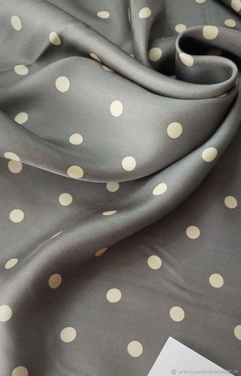 41974460 Ткань шелковый сатин плательно-блузочный, Италия купить в ...