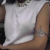 Украшения handmade. Livemaster - original item The bracelet on the forearm is a snake. Handmade.