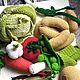 Игровой набор: "Вязаные продукты". Мягкие игрушки. Алёна Богданова. Ярмарка Мастеров.  Фото №5