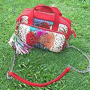 Сумки и аксессуары handmade. Livemaster - original item Margo Python leather handbag. Handmade.