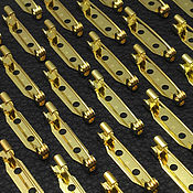 Основа для броши 35 мм Золото Роторная застежка Patent Japan