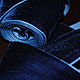 Бархатная лента "Тёмный синий" супер широкая 5 см, Аксессуары для кукол и игрушек, Москва,  Фото №1