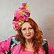 Exclusive hat ' Branch of roses', Hats1, Moscow,  Фото №1
