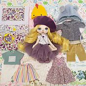 Куклы и игрушки handmade. Livemaster - original item Doll with a set of clothes, play doll, textile, brooch doll. Handmade.