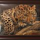Алмазная мозаика (готовая работа) «Леопард» размер 48,5*38,5, Картины, Кронштадт,  Фото №1