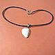 White Heart pendant, Ceramic Pendant, stylish pendant. Pendants. Small Treasures. Online shopping on My Livemaster.  Фото №2