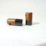 Украшения handmade. Livemaster - original item A pair of amber, mahogany pendants K-738. Handmade.