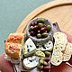 Миниатюрный набор с хлебом, сыром и оливками, Кукольная еда, Волгоград,  Фото №1