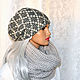 Stylish winter hat double women's ' Elina', Caps, Moscow,  Фото №1