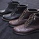 Men's shoes made of genuine ostrich leather, custom made!. Boots. SHOES&BAGS. My Livemaster. Фото №6