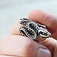 Order Men's-women's Snake Ring made of 925 silver (VIDEO) HB0021. Sunny Silver. Livemaster. . Rings Фото №3
