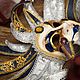 Венецианская интерьерная, карнавальная маска «Буржуа». Карнавальные маски. Елена (luxurymask). Ярмарка Мастеров.  Фото №4