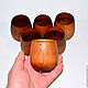 Order Set of wooden glasses made of cedar wood - 6 pcs. NC10. ART OF SIBERIA. Livemaster. . Mugs and cups Фото №3