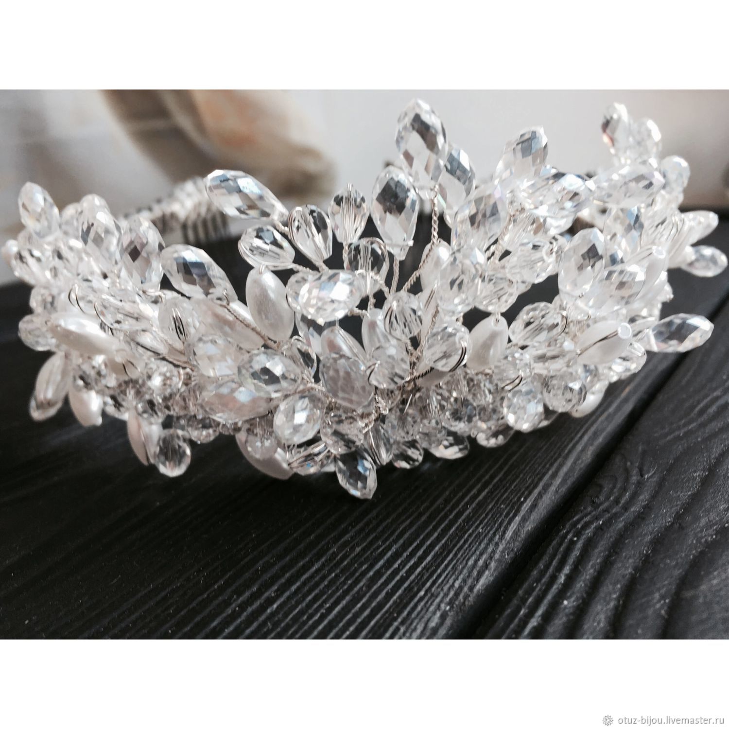 Свадебная диадема в интернет-магазине Ярмарка Мастеров по цене 3500 ...