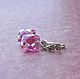 Silver earrings Blooming peony pink earrings pink Topaz. Earrings. Designer jewelry by Anastasia (NASTYAGP). My Livemaster. Фото №4