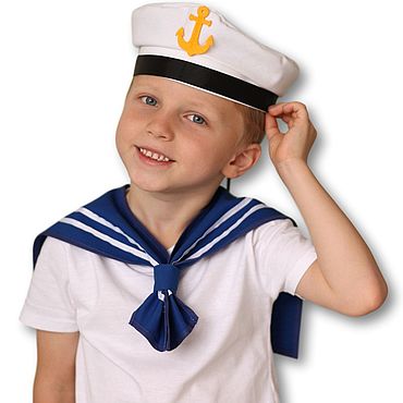 Детский новогодний костюм моряка для мальчика своими руками, мастер-класс.