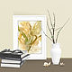 Уникальная картина с травами и листьями в технике Эко-принт 30х20. Картины. Роза Савинова (RozaSavinova). Ярмарка Мастеров.  Фото №5