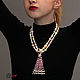 Transformer necklace 'Scheherazade' diamonds, pearls, spinel. Necklace. Ekart Ekaterina Dmitrieva. Online shopping on My Livemaster.  Фото №2