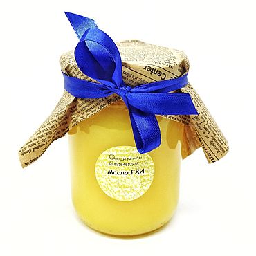 Фермерские продукты ручной работы. Ярмарка Мастеров - ручная работа Топленое масло гхи, 450 мл.. Handmade.