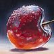 Картина маслом на холсте "Красная черешня в каплях". Картины. Realism-painting. Интернет-магазин Ярмарка Мастеров.  Фото №2