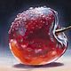 Oil painting on canvas 'Red cherry in drops'. Pictures. Hudozhnik Yuliya Kravchenko (realism-painting). Интернет-магазин Ярмарка Мастеров.  Фото №2