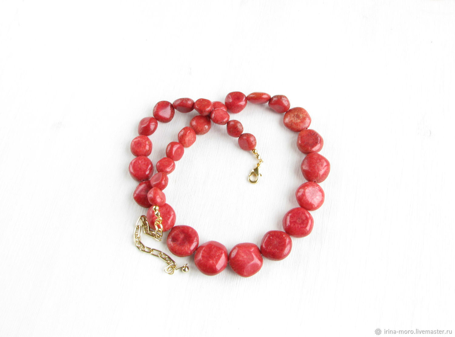 sponge coral necklace